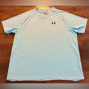 🌟 Men’s XXL Under Armour Men's Aqua Blue Shirt